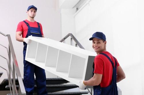 Professional house removals team preparing a move in Sutton