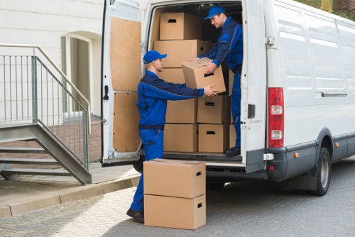 Safe loading and unloading by Removal Van Sutton team