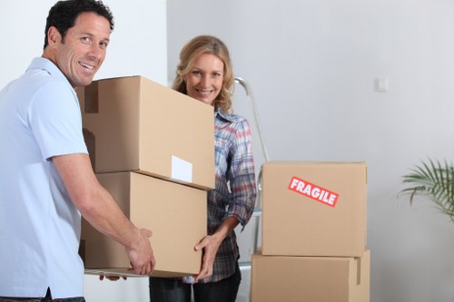 Commercial workspace relocation with careful handling